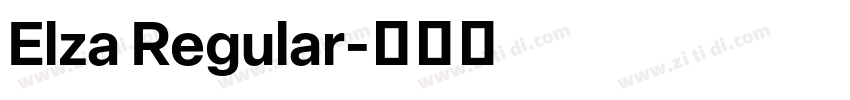 Elza Regular字体转换